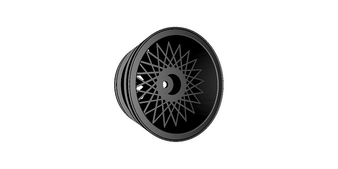 1 to 10th RC Car Wheel Kreuzspeiche width 29mm offset minus 6mm