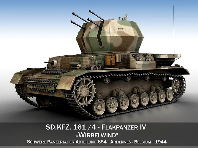Flakpanzer IV - Wirbelwind - sPz Jg Abt 654
