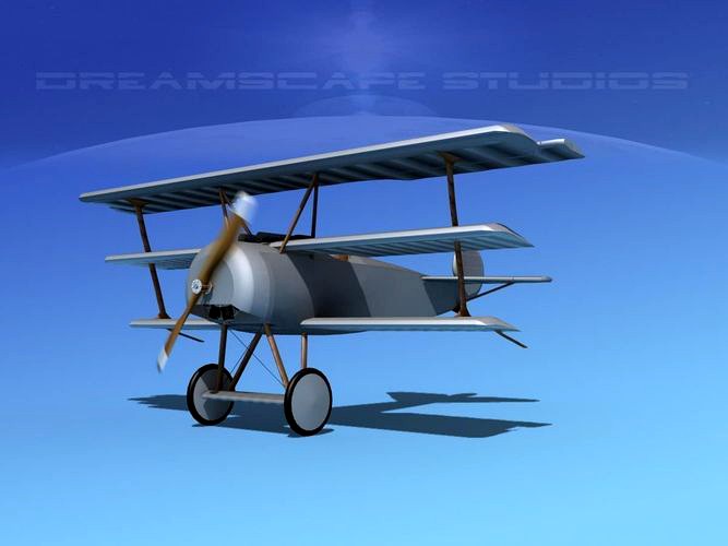 Fokker DR-1 Triplane Bare Metal
