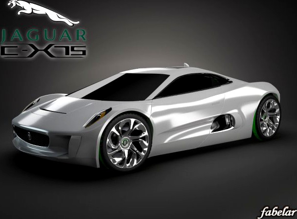 Jaguar CX75 3D Model