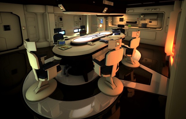 Spaceship Interior 1 HD 3D Model