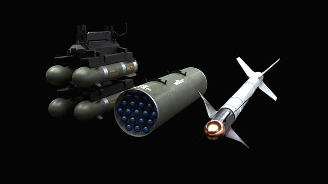 Aircraft Weapons with Marines Textures