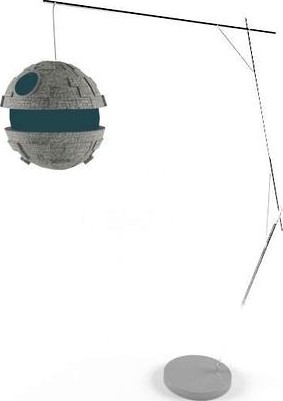 Glowing Death Star Standing Lamp