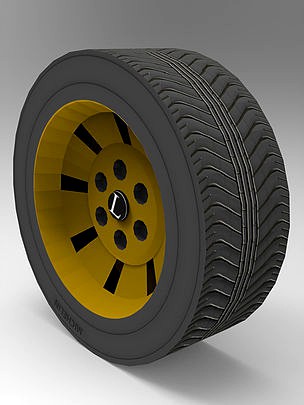 Low poly Wheel