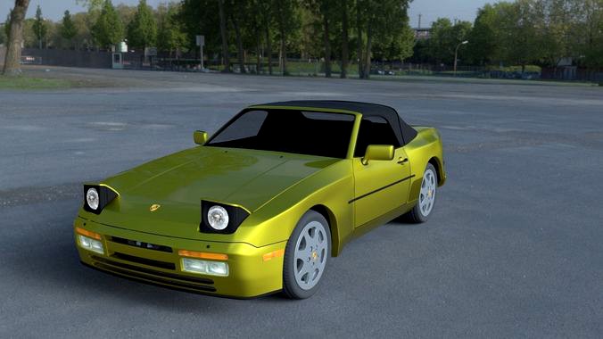 Porsche 944 Cabriolet with Interior HDRI