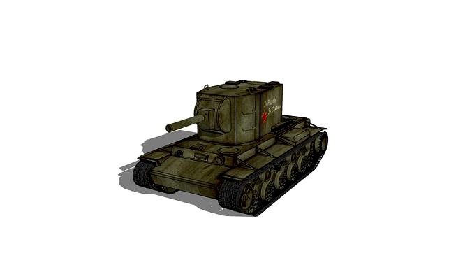 USSR Havy tank WWII KV-2 152mm