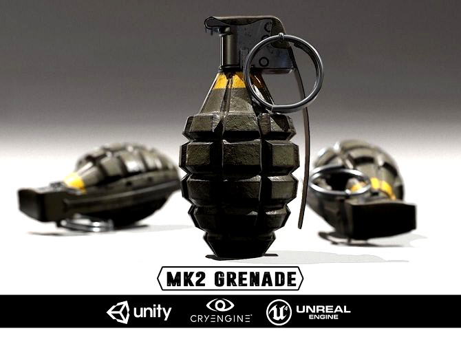MK2 Grenade - Models and Textures
