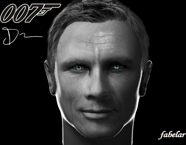 Daniel Craig 3D Model