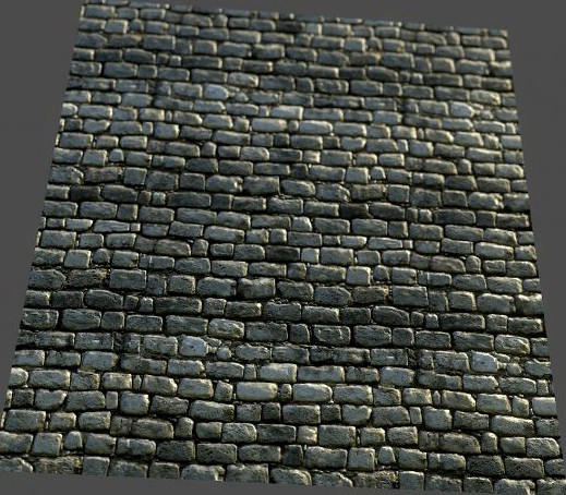 Old stone wall with diffuse normal specular 3D Model
