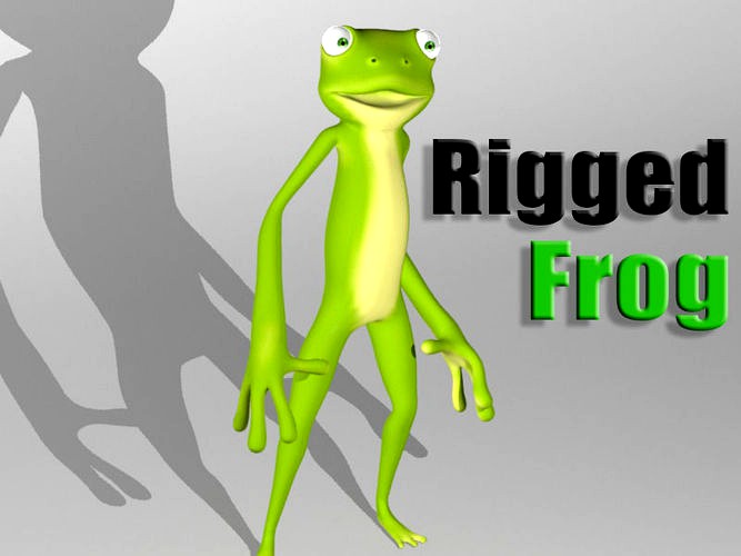 Cartoon frog character