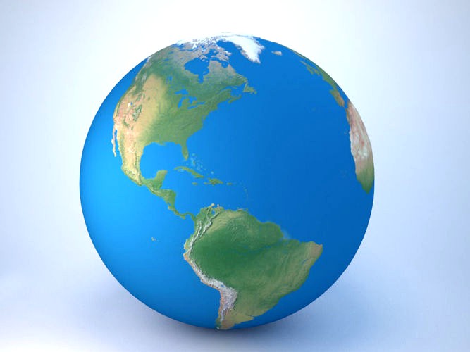 Earth Globe - World 3d Model