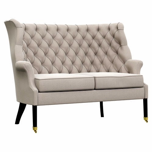 Restoration Hardware 19th English Wing Settee