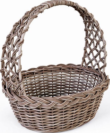 Wicker Basket 09 Gray Color