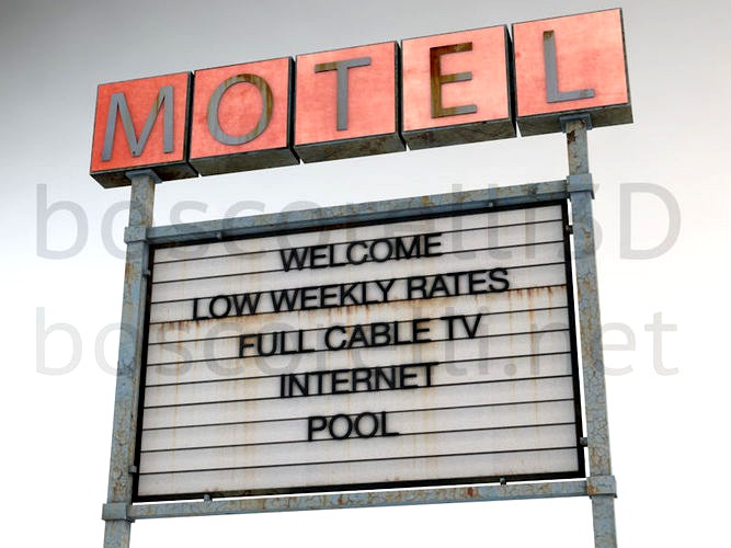 Old Motel Sign Standing Horizontal v2