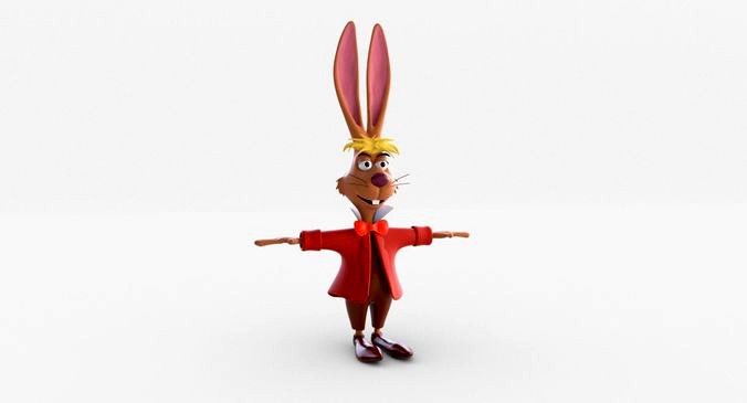 Mad Hare Low-poly Textured