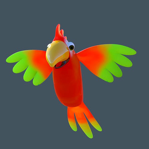 Cartoon parrot
