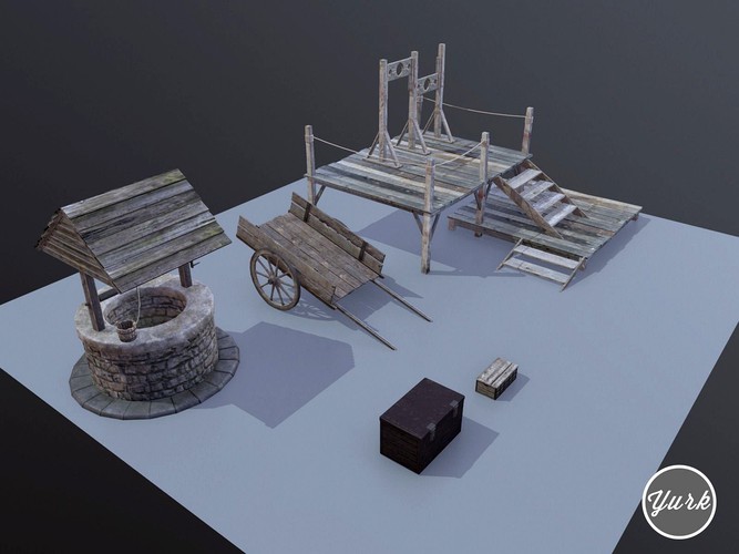 Medieval Props Set