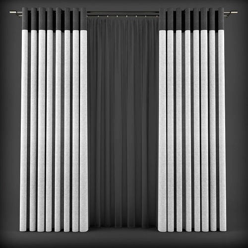 Curtain 3D model 202