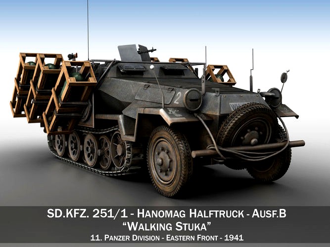 SD KFZ 251 1 - Ausf B - Walking Stuka - 11PD