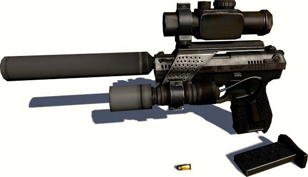 Walther Gun 3D Model