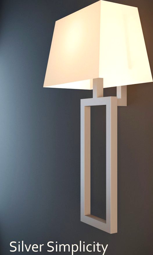 Silver Simplicity sconce 3D Model