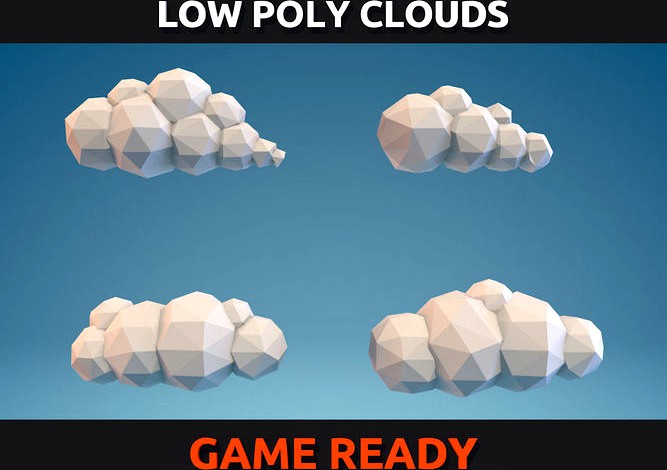 Low Poly Clouds Part 01