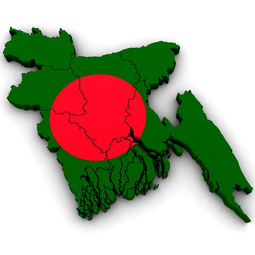3d Political Map of Bangladesh