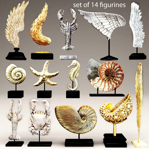 set Collection figurines statues