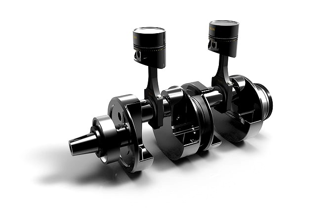 Motorcycle Piston and Crankshaft