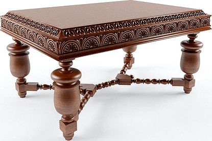 Carved table