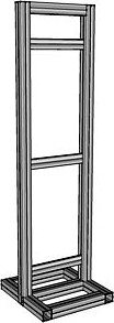 The exhibition portable T3 airframe little stand 68