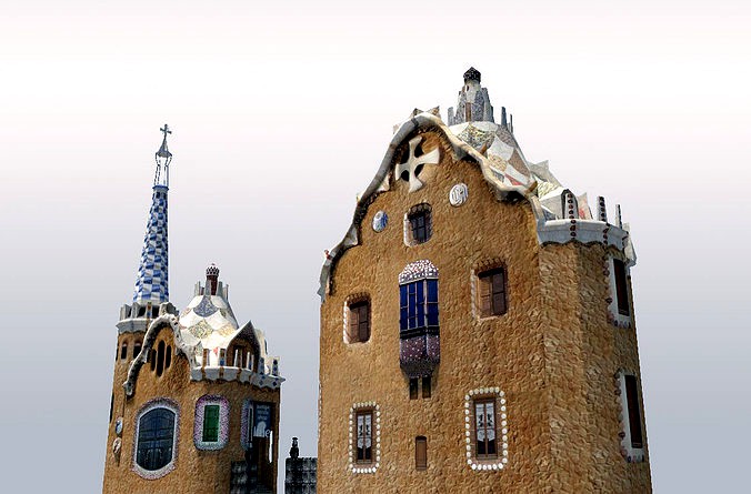 Park Guell Entrance Towers