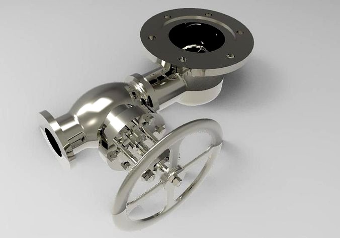 screw-down stop valve for chemical liquids