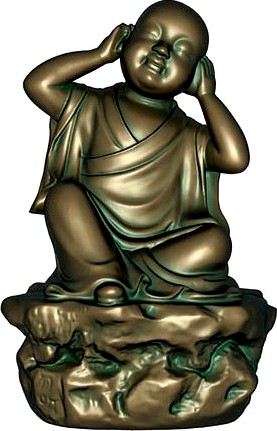 Young monk sculpture 3