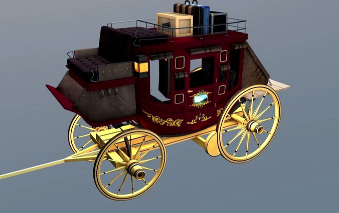 Stagecoach Wagon with Luggage