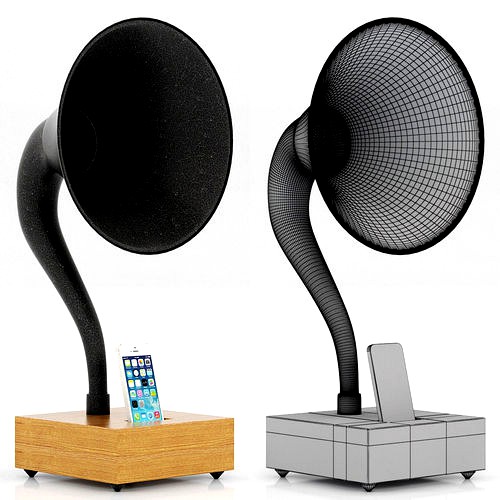 Restoration Hardware iPhone Gramophone Walnut