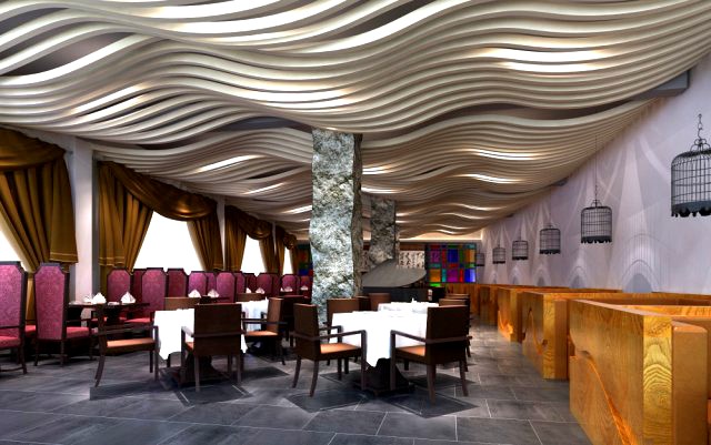 Restaurant Spaces 032 3D Model