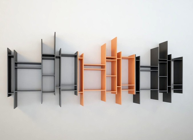 Bookcase modern design MDF Randomito