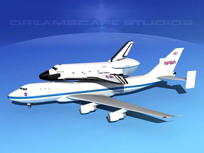 Space Shuttle Enterprise Transport LP 1-2 747