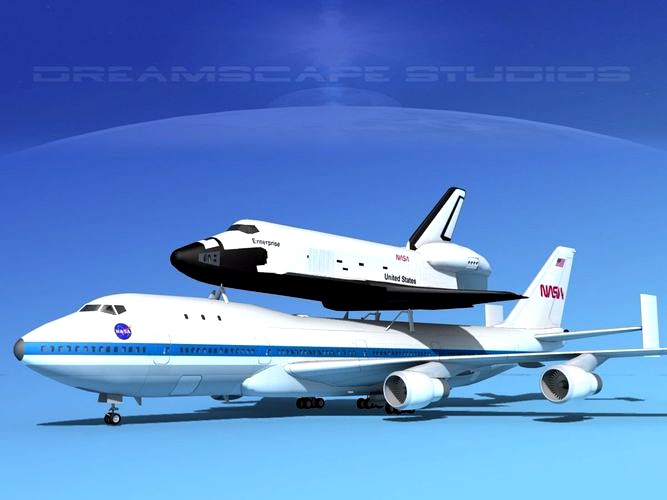 Space Shuttle Enterprise Transport  MP 2-2 747