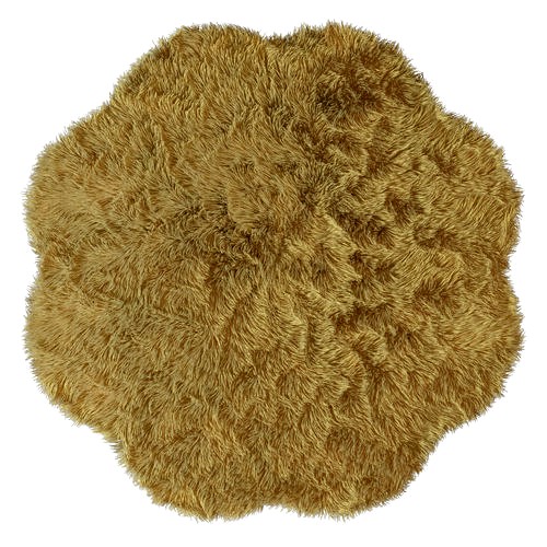 New Zealand sheepskin beige figure