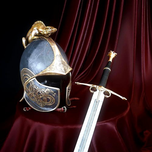 Dragon Helm and Dragon Sword