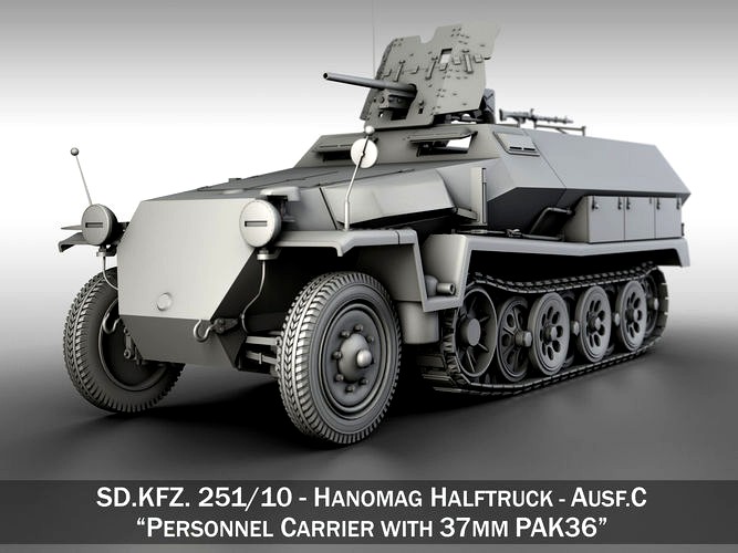 SDKFZ 251 10 - Ausf C - Hanomag Half-track