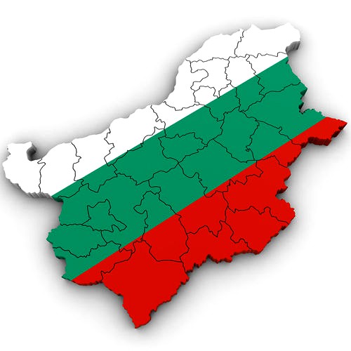3d Political Map of Bulgaria