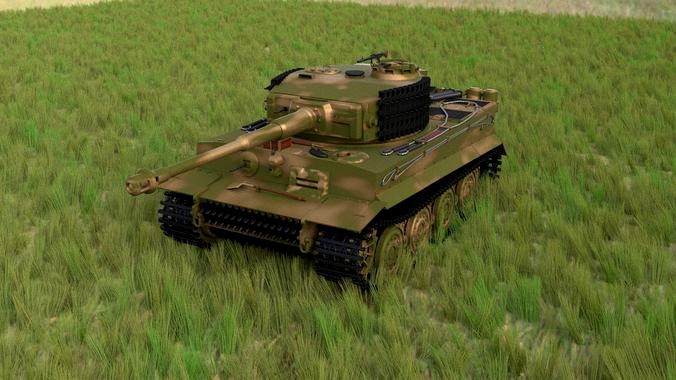 Panzer Tiger Tank Late 1944 HDRI v2