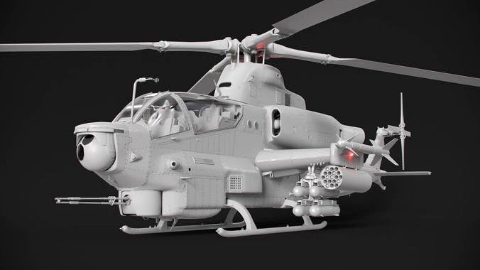 Bell AH-1Z Viper Attack Helicopter Model only