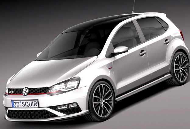 Volkswagen Polo GTI 5-door 2015 3D Model