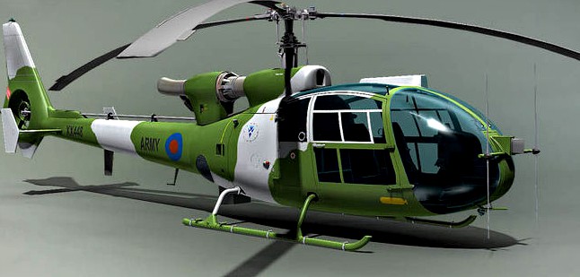 Gazelle AH-1 light helicopter  England-France 1968