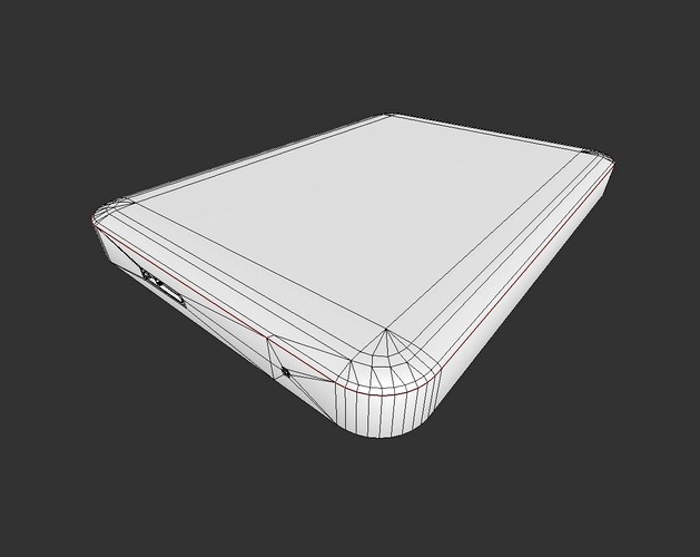 External Hard Drive Low Poly Version