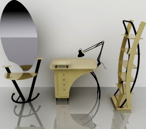 Desk 3D Model